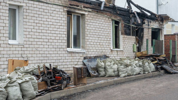 Professional Fire Damage Removal technician working in Dayton, MN